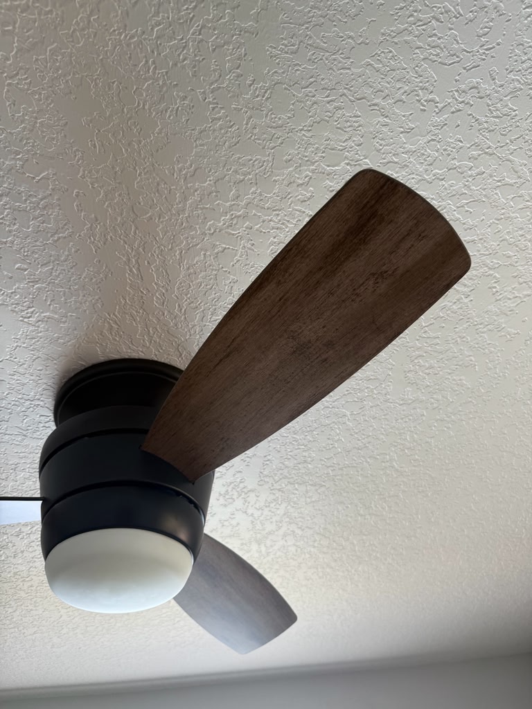 Ceiling Fan after cleaning