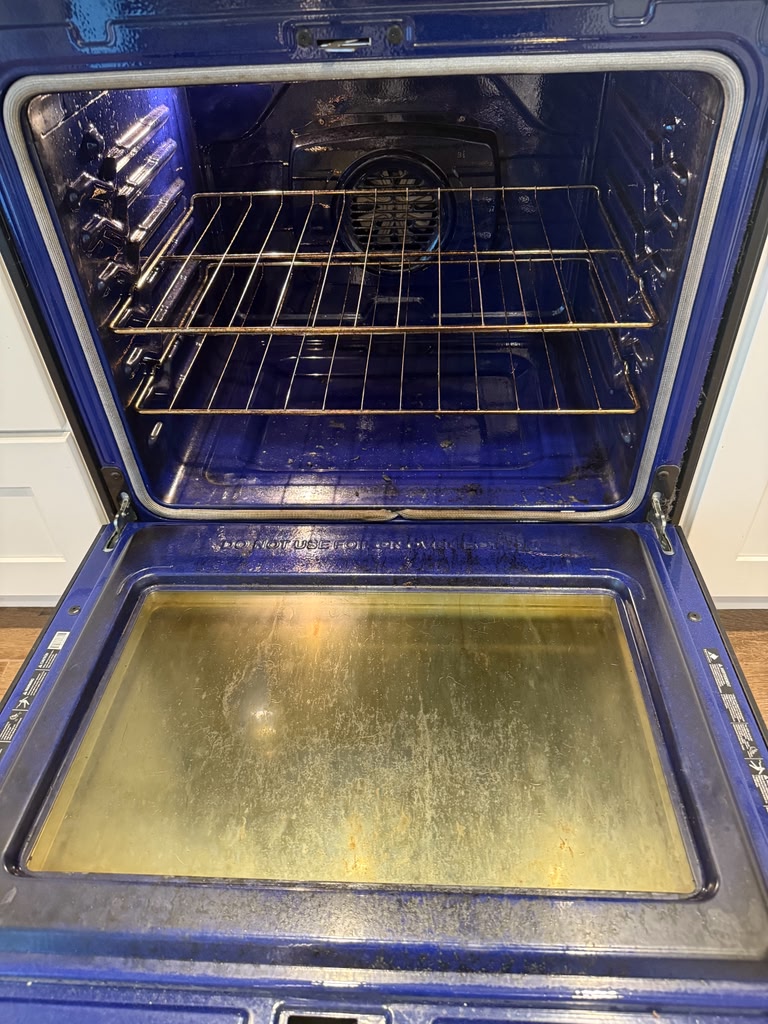 Oven before cleaning