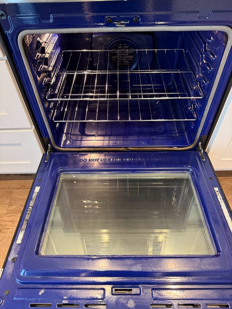 Oven after cleaning