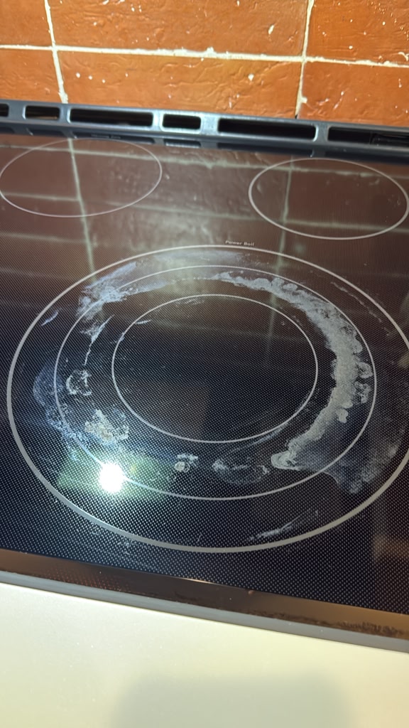 Cooktop before cleaning
