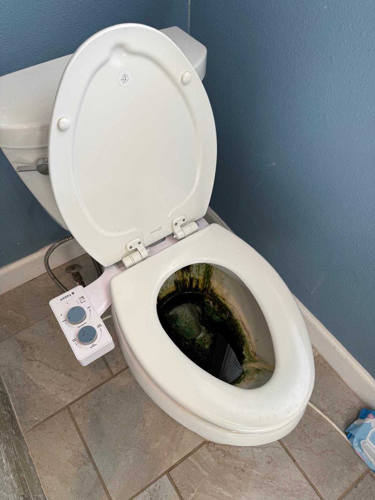 Bathroom before cleaning